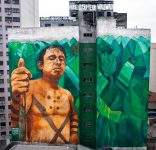 tintas-feitas-de-terra-e-cinzas-de-queimadas:-pintura-de-600m²-no-centro-de-sao-paulo-homenageia-ari-uru-eu-wau-wau